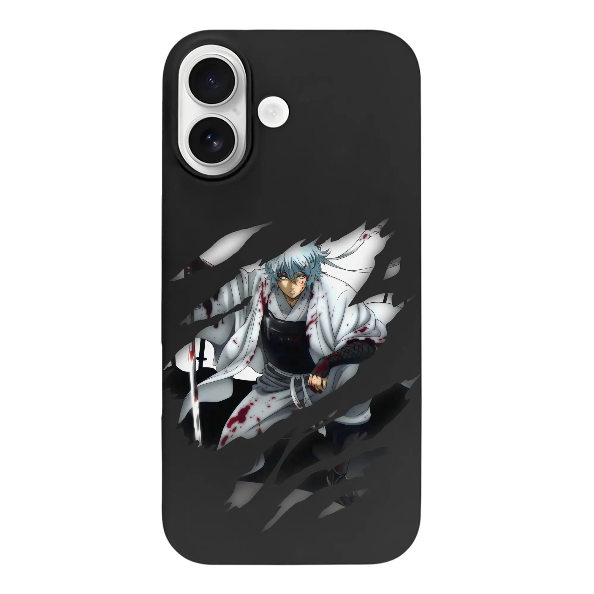 銀魂 グッズ 坂田 銀時 - iPhone 17 シリーズ シリコンケース 薄型 耐衝撃 指紋防止 ソフトタッチカバー 精密フィット 傷防止 保護ケース iPhone 17/17 Air/17 Pro/17 Pro Max 対応